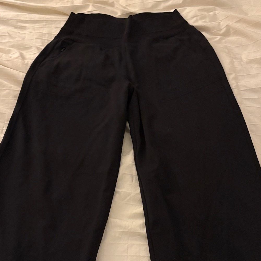 Athleta Black Wide-Leg Women's Jumpsuit Pants